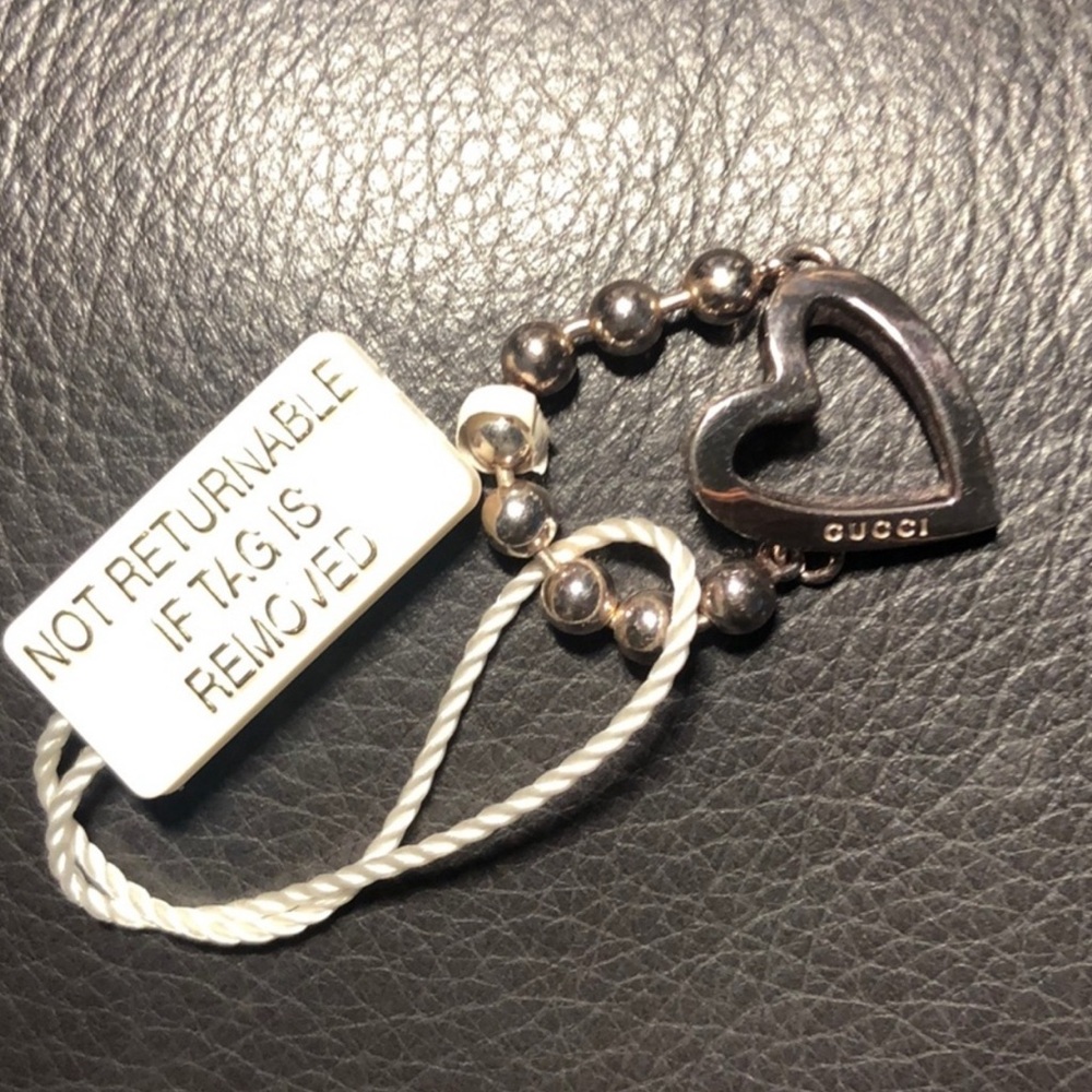 Gucci Silver Open Heart Ring - Picture 4 of 5